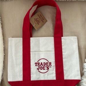 Trader Joes mini red tote